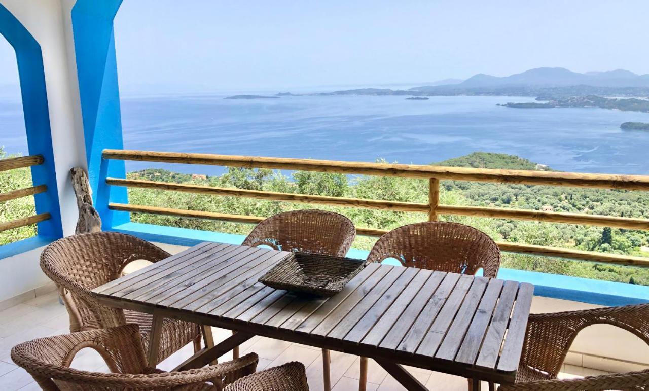 House Tanna Of Villa Intaba Spectacular Sea Views Corfiot Riviera Spartilas Corfu Island Greece Close To Ipsos Beach Spartylas Exteriér fotografie