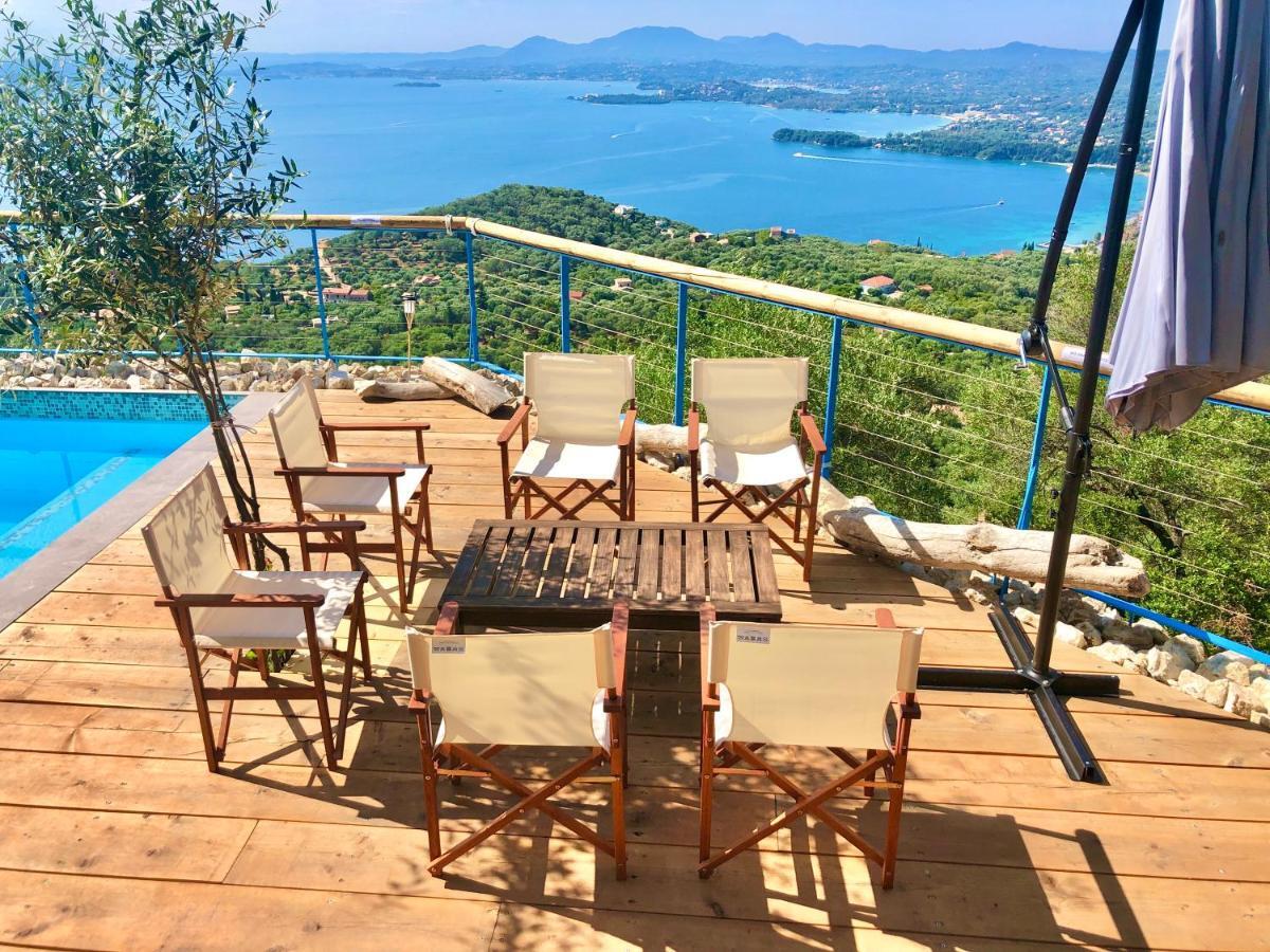 House Tanna Of Villa Intaba Spectacular Sea Views Corfiot Riviera Spartilas Corfu Island Greece Close To Ipsos Beach Spartylas Exteriér fotografie
