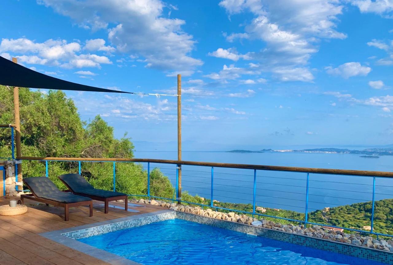 House Tanna Of Villa Intaba Spectacular Sea Views Corfiot Riviera Spartilas Corfu Island Greece Close To Ipsos Beach Spartylas Exteriér fotografie